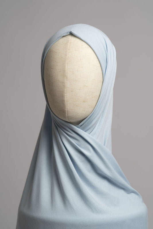 Voile Luxe Jersey BAMBOO Brume d'Azur